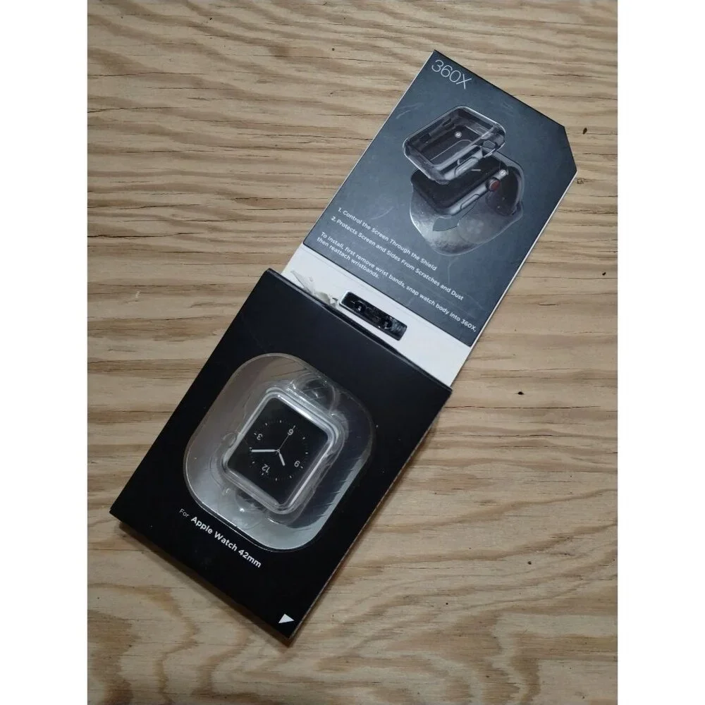 Clear Bumper Case For 42mm Apple Watch Raptic 360x